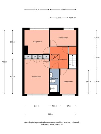 Floorplan - Da Costastraat 1, 3751 GA Bunschoten-Spakenburg